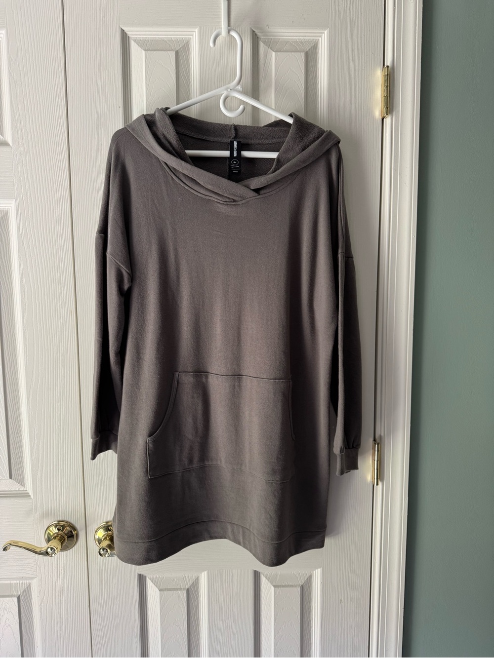 Agnes & Dora Charcoal Hooded Tunic Sweatshirt